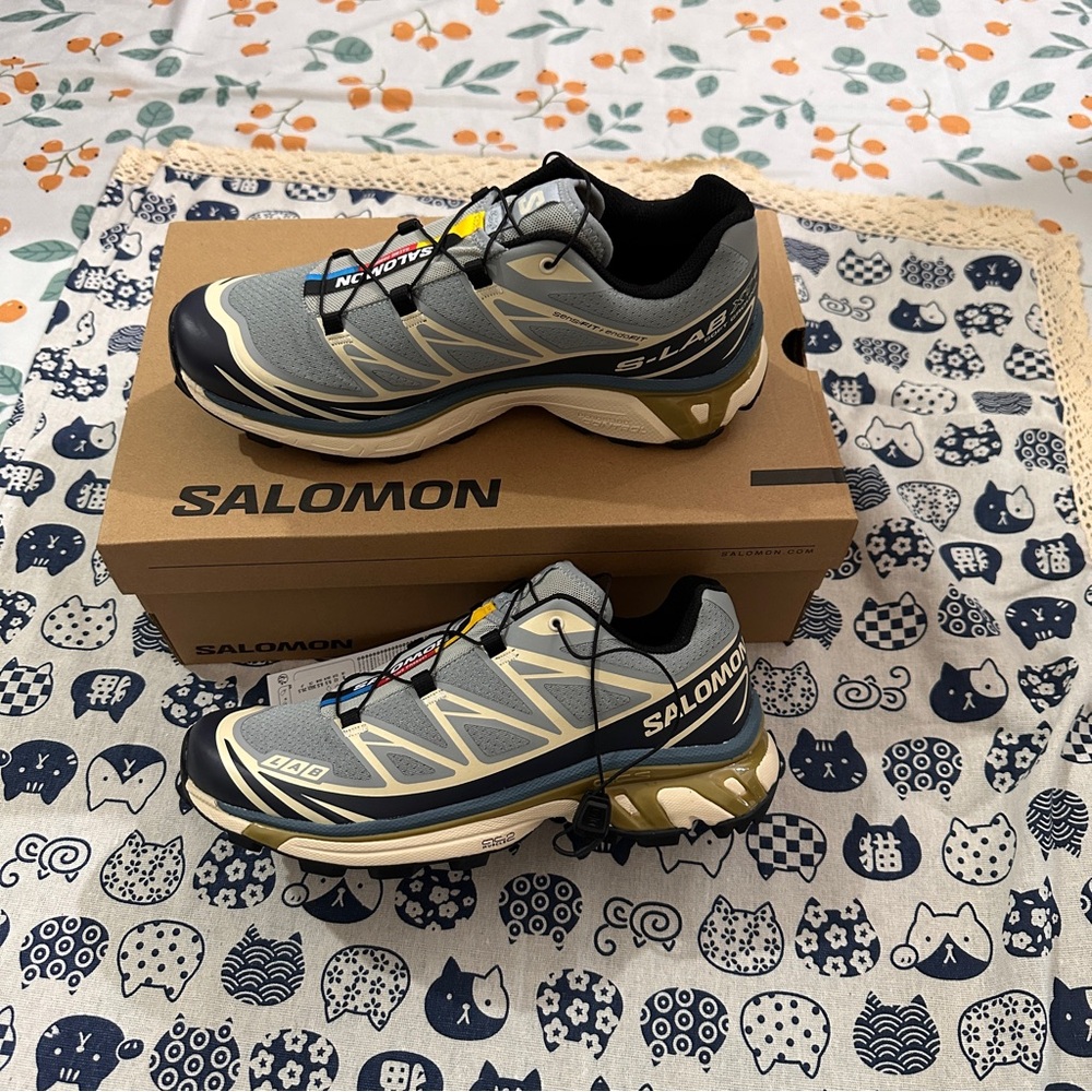 Salomon Xt-6 Series Retro Functional Running Shoes, Blue